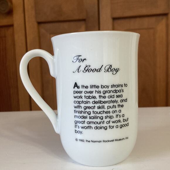 Vintage Norman Rockwell “For a Good Boy” Collectible Mug - Picture 4 of 10